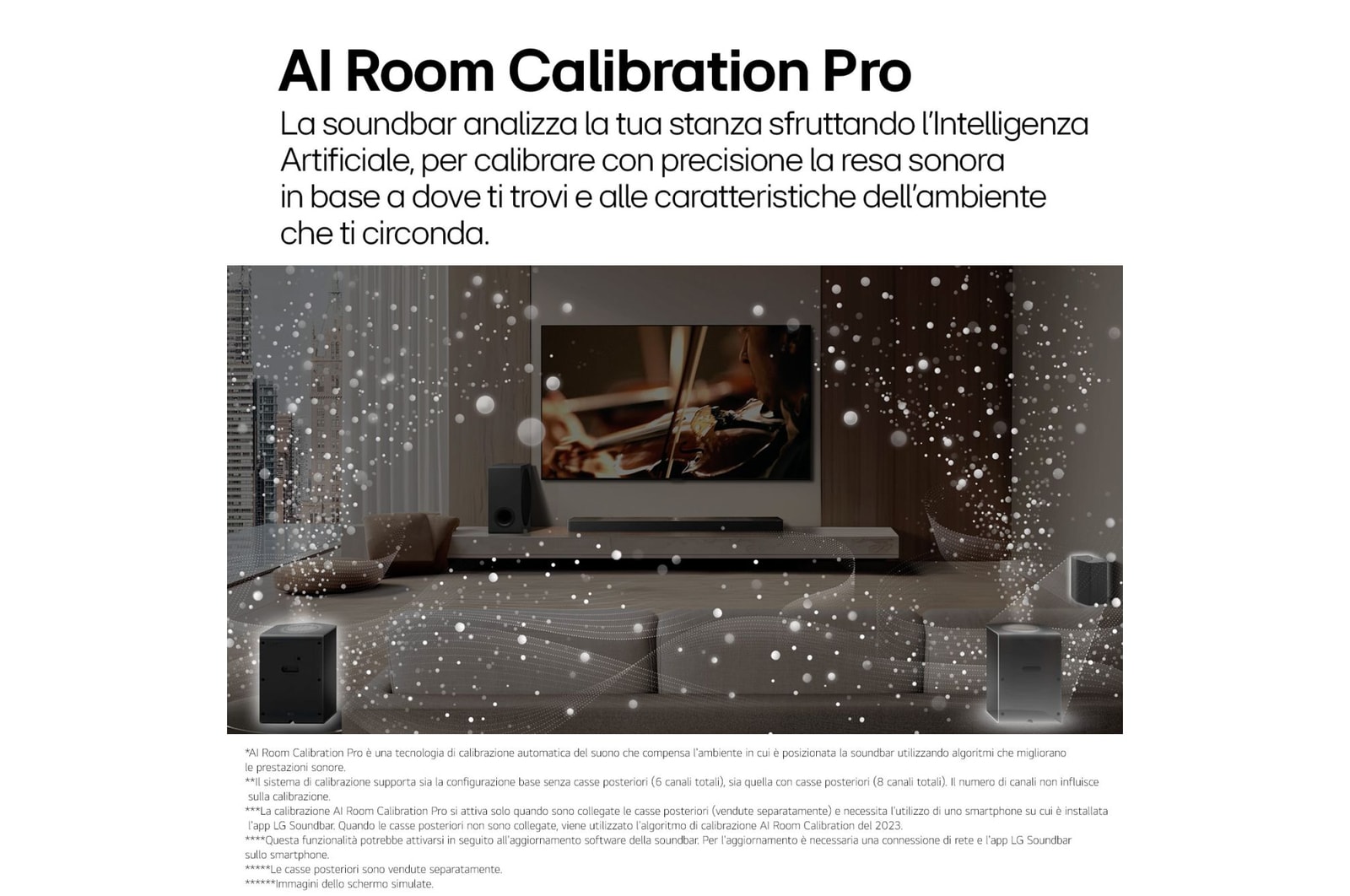 Caratteristica AI Room Calibration Pro
